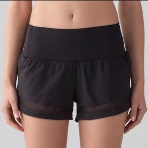 Lululemon Pace Perfect Short, Black, Size 8 (no tag), Shorts w pockets